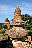 Old Bagan Myanmar. View from the terraces of the Mingala Zedi. 